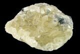 Calcite Crystal Cluster with Green Fluorite - China #139121-1